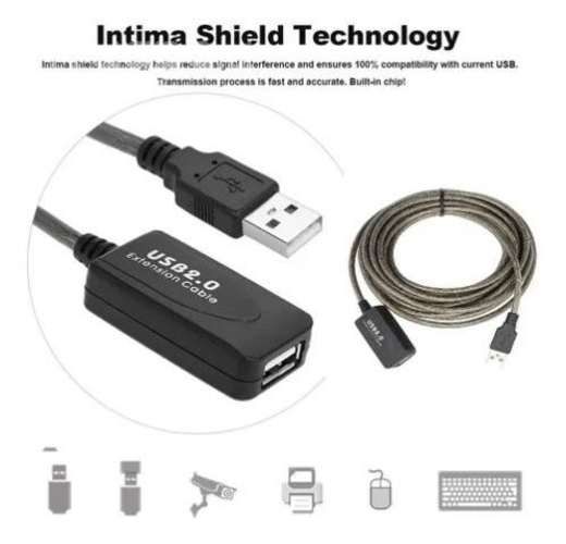 Cable Alargador Extensor Usb Activo 20 Metros