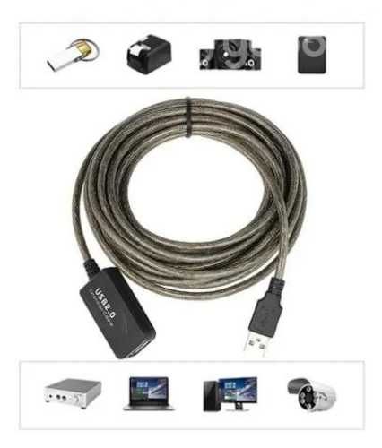 Cable Alargador Extensor Usb Activo 20 Metros