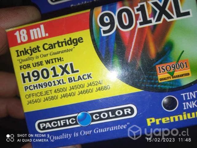 Tinta HP 901xl black alternativa de alta