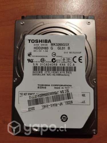 Notebook Asus + GPS Garmin + Disco Duro HDD 320 GB