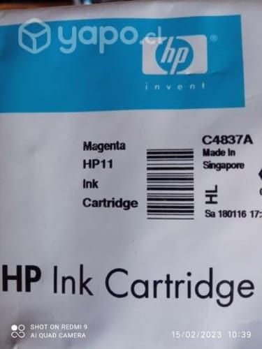 Tintas HP 11 colores originales