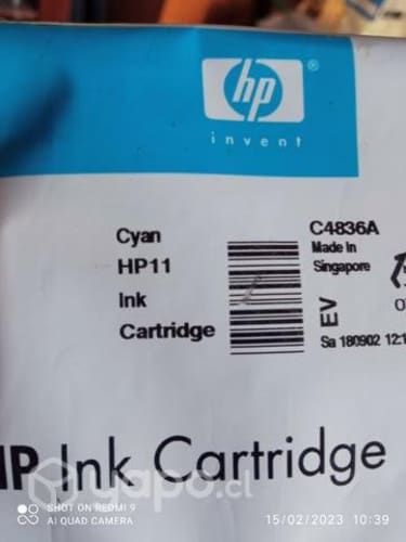 Tintas HP 11 colores originales