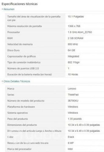 Lenovo ThinkPad Tablet 2 - 3G/4G