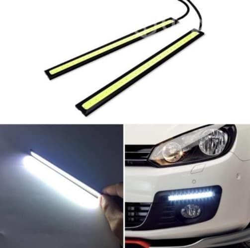 Par de Neblineros Rectos LED COB Adhesivos de 17cm