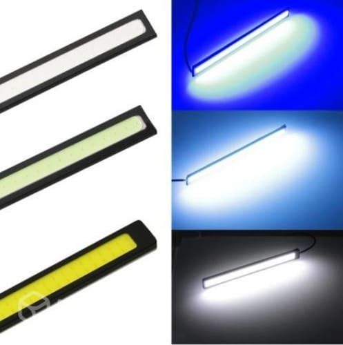 Par de Neblineros Rectos LED COB Adhesivos de 17cm