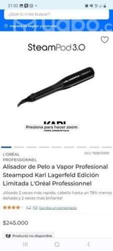 Alisadora a vapor profesional