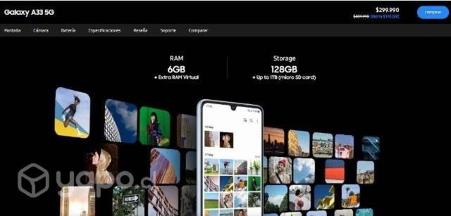 Samsung Galaxy A33 5G 128 GB SELLADO