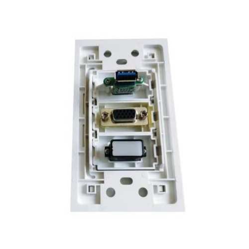 Placa a muro hdmi, usb 3.0 y vga. tipo copla