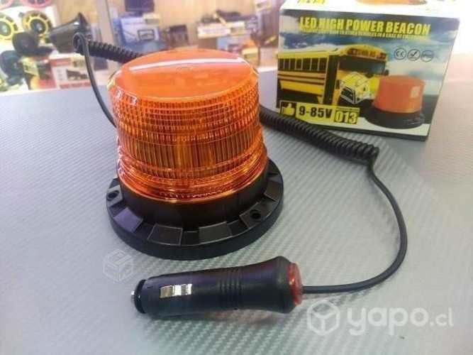 Baliza Led Ambar 12V Destellante Con Iman