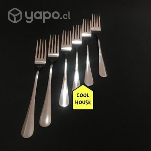 Juego de cubiertos perlados de acero inoxidable