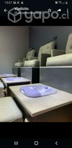 Sillón pedicure con lavapies