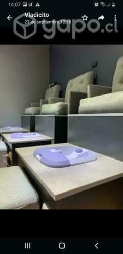 Sillón pedicure con lavapies