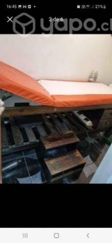 Camilla spa de madera