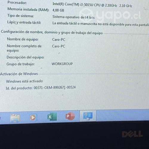 Notebook dell con cargador original