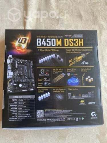 Placa Madre Gigabyte B450M DS3H