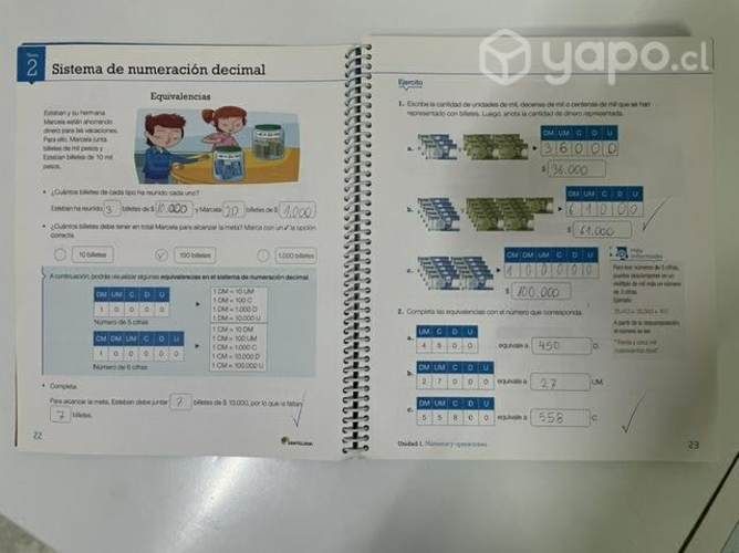 Libro matemática 4 básico santillana