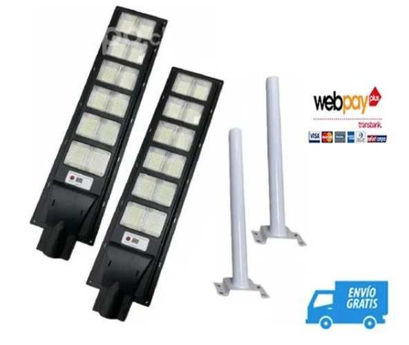 Pack X2 Foco Solar Exterior 400w + Envio Gratis