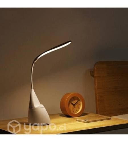 Lampara Recargable Táctil 3 Color Parlante Soporte