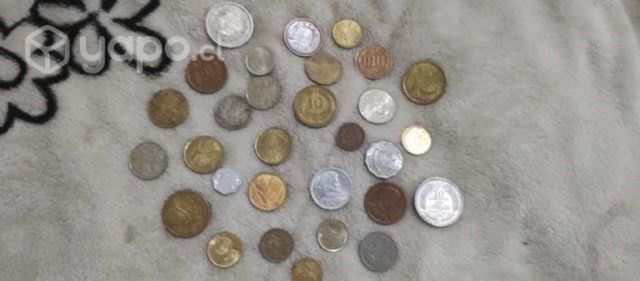 Colección de monedas antiguas chilenas
