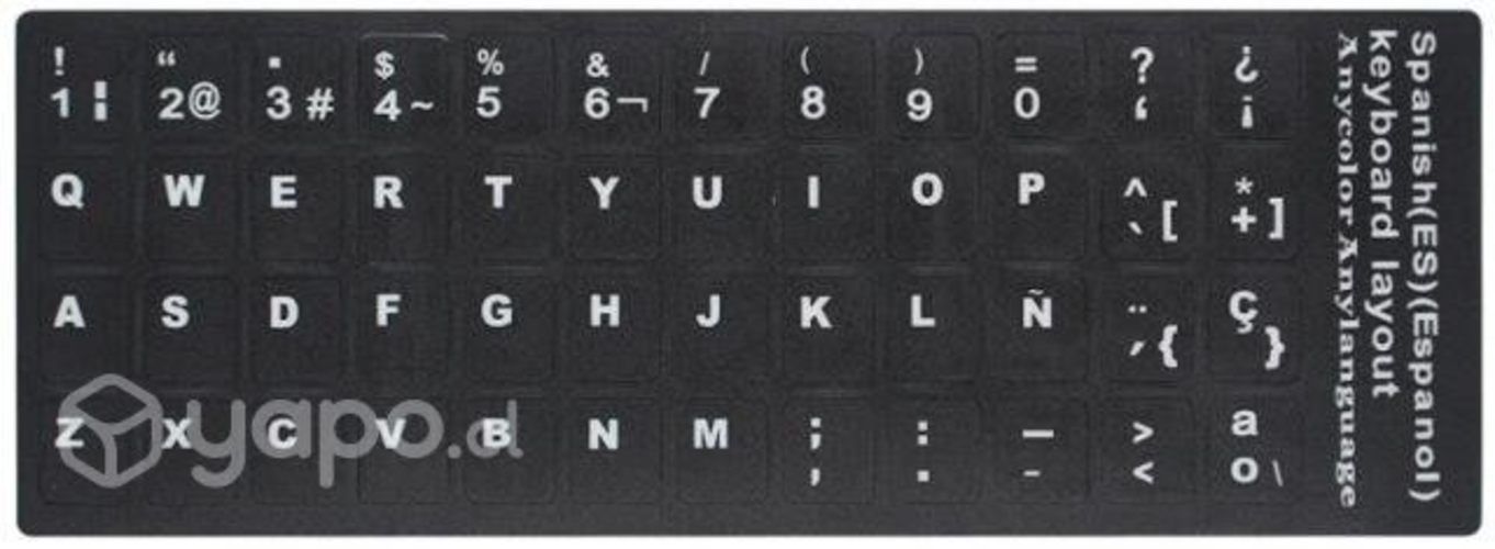 Pegatinas,letras adhesivas para teclado computador