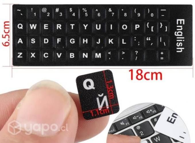 Pegatinas,letras adhesivas para teclado computador