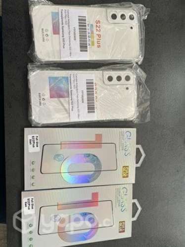 Láminas de vidrio y funda Samsung s22 plus