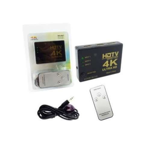 Spliter Selector 1 X 3 Swich HDMI 4K Ultra HD