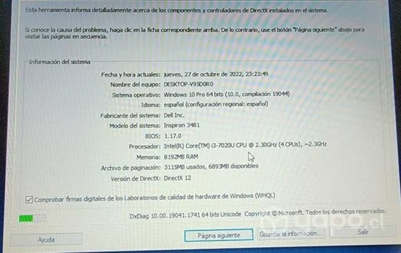 NOTEBOOK DELL INSPIRON 3481 PLATINUM SILVER y 14"