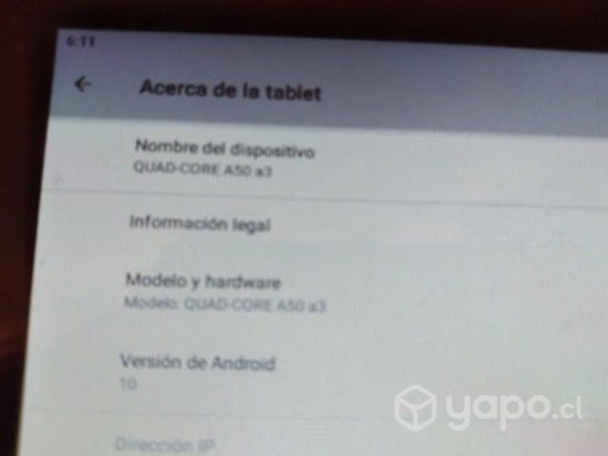 Tablet quad-core A50