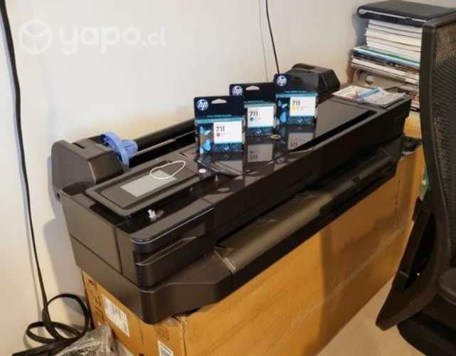Plotter HP T 120 Y TINTAS 711 cyan magenta y amari