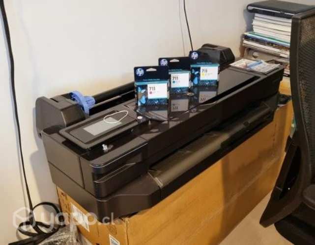 Plotter HP T 120 Y TINTAS 711 cyan magenta y amari
