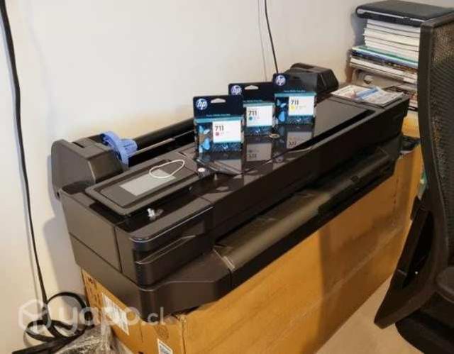 Plotter HP T 120 Y TINTAS 711 cyan magenta y amari