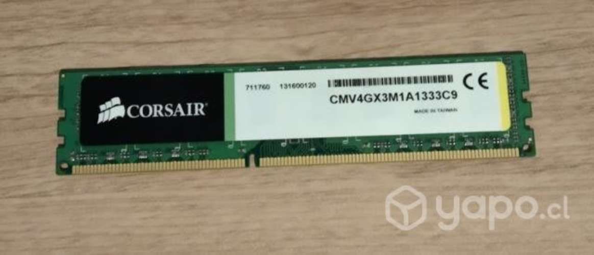 RAM: Corsair Valor DDR3 4GB 1600MHz PC3-12800