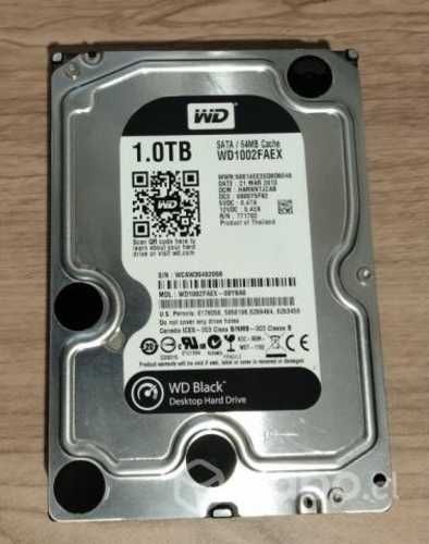 Disco duro Western Digital Black 1 TB (WD1002FAEX)