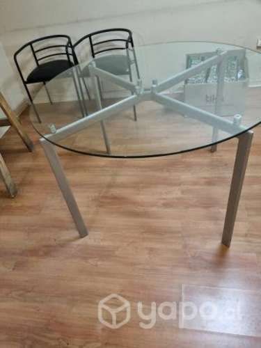mesa de vidrio templado