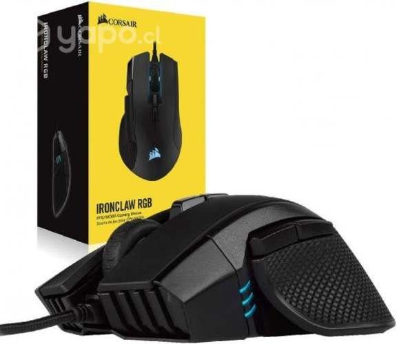 Mouse de juego Corsair Ironclaw negro