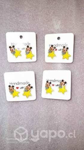 Variedad Aritos Mickey y Minnie Mouse Nuevos