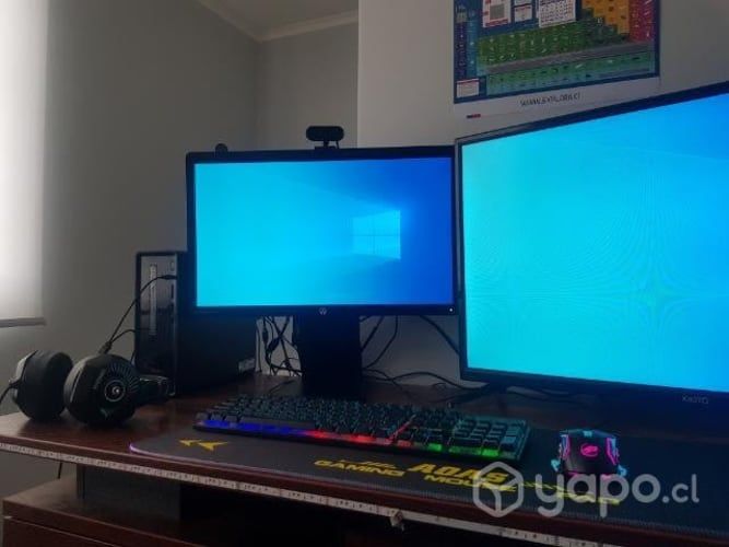 PC HP i3 8100 (computador de oficina y accesorios)