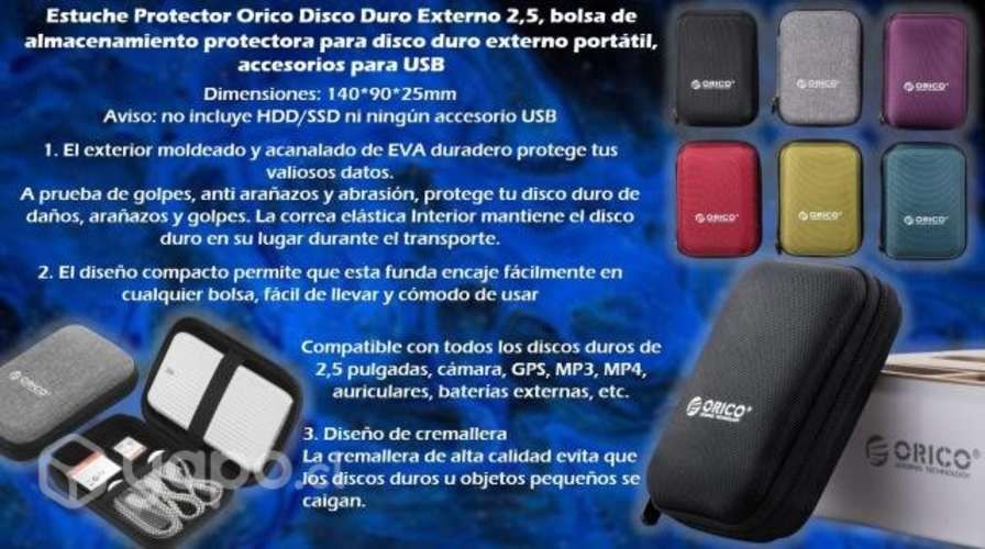 Estuche Protector Orico Disco Duro Externo 2,5