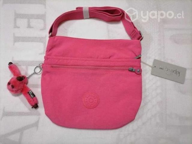 Cartera cruzada kipling mediana rosado