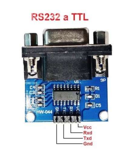 Rs232 A Ttl Serial / Max3232 /- Conector Db9 Hembr