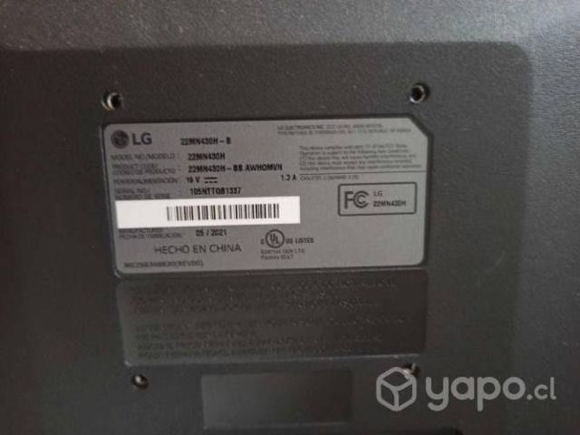 Monitor Lg 22'' Modelo 22mn430h-b