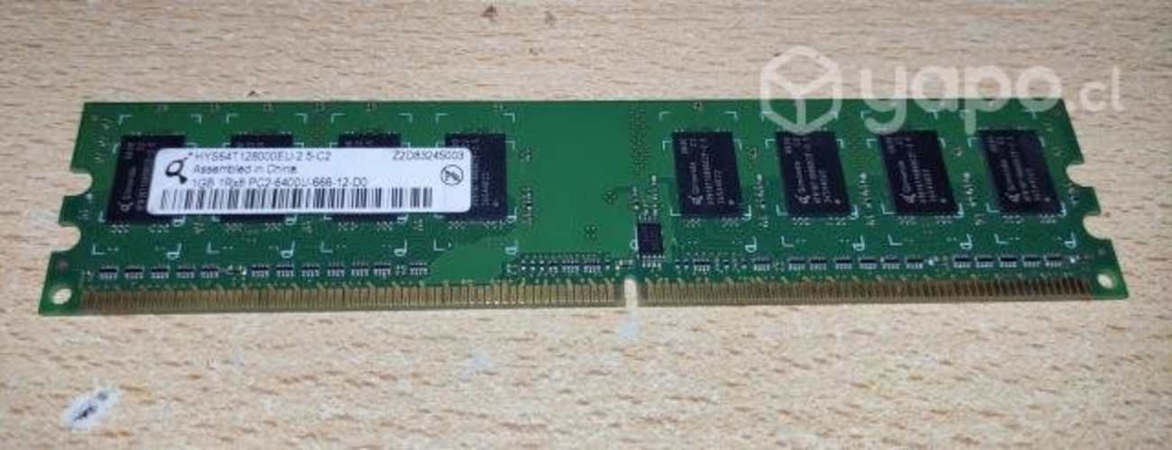 Memoria Ram PC DDR2 1GB 533 & 667 Kingston 1GB Bu