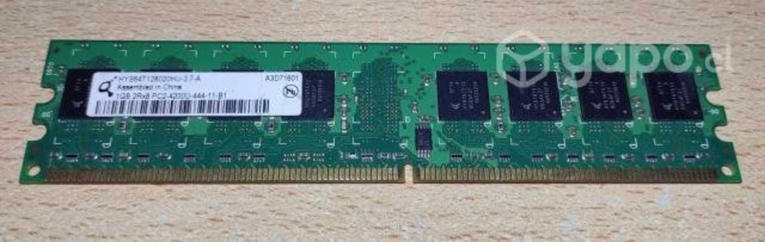 Memoria Ram PC DDR2 1GB 533 & 667 Kingston 1GB Bu