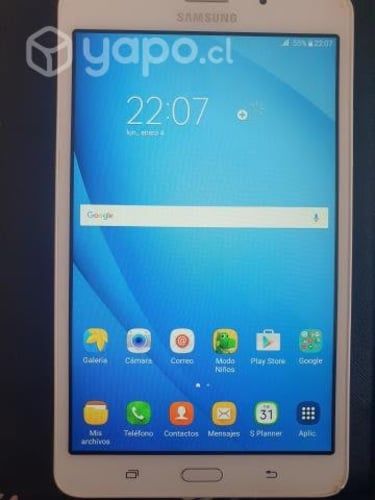 Tablet Samsung con funda