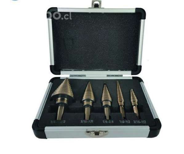 Set 5 brocas Hss Conicas paso a paso