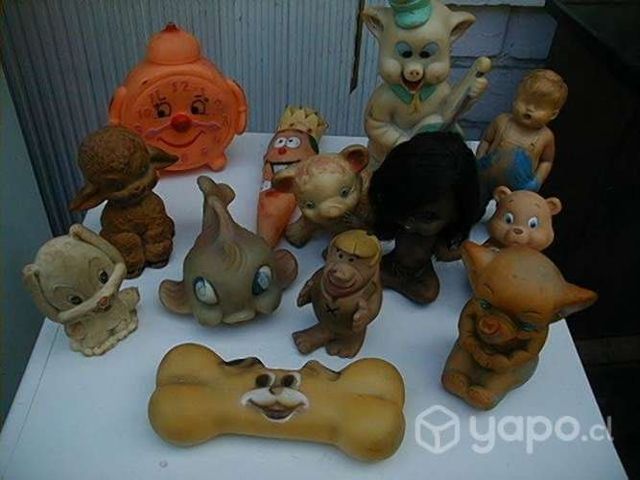 Juguetes de goma antiguos