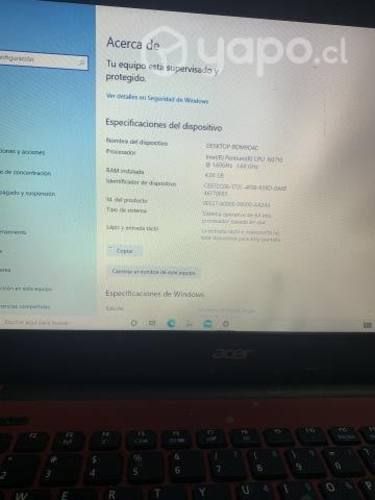 Notebook Acer Aspire