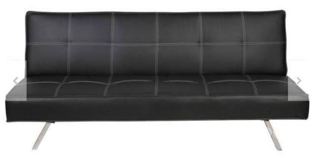 Homy Futón 180x91x76 cm negro