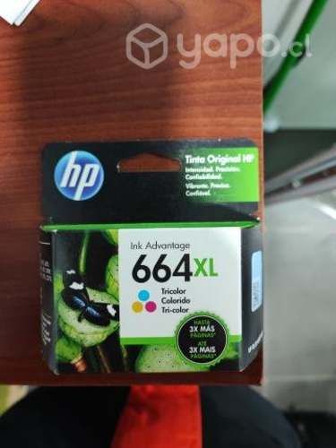 Tintas HP color y B/N 664 XL